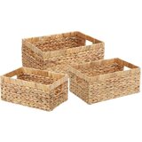  Košare za pohranu 3 pcs Prirodna 40 x 30 x 18 cm Zumbul - 40 x 30 x 18 cm bez bijele obloge | shoptok.hr
