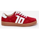 VINCEZA Sneakers Sports Shoes Suede Red 79517 | Shoptok.si