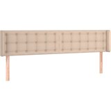 Maison Chic vzglavna omarica - nočna omarica - posteljna omarica z ušesi kapučino 183x16x78/88 cm umetno usnje, (21709071) | Shoptok.si
