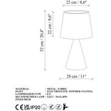 Opviq Stolna lampa Kona-15487, Zlatno-bijela | Eponuda.ba