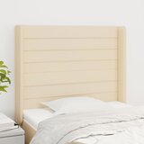  Uzglavlje s ušima krem 83x16x118/128 cm od tkanine | shoptok.hr
