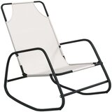  Gugalni ležalnik krem jeklo in tekstil, (20661224) | Shoptok.si