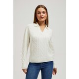 Marisse V-Neck Sweater With Collar | shoptok.hr