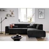 MID.YOU KOTNA SEDEŽNA GARNITURA, rebrasti žamet temno siva | Shoptok.si