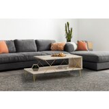 Hanah home loire - gold, marble goldmarble coffee table | ePonuda.com