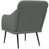  Fotelja tamnosiva 63 x 76 x 80 cm od tkanine - Tamno siva 1 | shoptok.hr