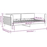 vidaXL Dnevni krevet plavi 100 x 200 cm baršunasti | shoptok.hr