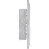 vidaXL lED kupaonsko ogledalo siva boja betona 40 x 8,5 x 37 cm drveno | shoptok.hr