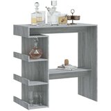 vidaXL Barska miza s policami siva sonoma 100x50x101,5 cm | Shoptok.si