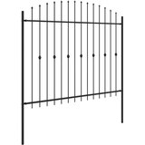  Ograda sa šiljcima Asten Crna 200 x 200 cm | Eponuda.ba