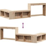  Noćni ormarić s radnim stolom 232x122x75 cm Masivno drvo Bor | Eponuda.com