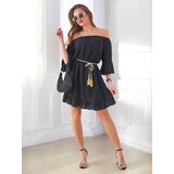 Resti Women's mini dress off-the-shoulder with long sleeves and rhinestones | shoptok.hr