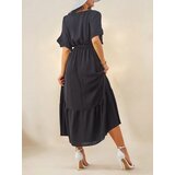 Resti Women's midi dress with short sleeves and decorative buttons | shoptok.hr