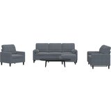 vidaXL 4-dijelni set sofa s jastucima tamnosivi baršunasti Cijene