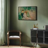  Slika - Berthe Morisot – Sur un banc de Bois de Boulogne 60x40 U crnom drvenom okviru | shoptok.hr