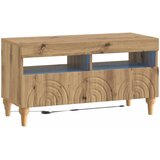  3-dijelni LED TV kabinet Hrast artisan Konstruirano drvo | shoptok.hr
