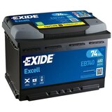 Exide akumulator excell 12V 74Ah d+ EB740 Cene'.'