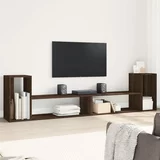 vidaXL TV omarica 2 kosi rjavi hrast 100x30x50 cm inženirski les