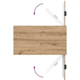 vidaXL Stolić za kavu hrast artisan 90 x 49 x 46 cm Konstruirano drvo | shoptok.hr