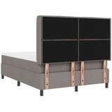  Krevet s opruga kutije Sivo-smeđa 200 x 140 cm tkanina Slike