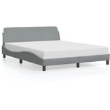 vidaXL Okvir za krevet Dover svjetlosivi 152x203 cm od tkanine - Svjetlosiva 152 x 203 cm Cijene