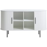 Unique Furniture Bela komoda z drsnimi vrati 140x76x45 cm Nola – | Shoptok.si