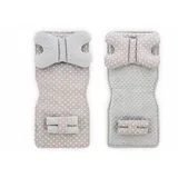 Dvostrana prostirka za kolica 4u1 Grey/White Star