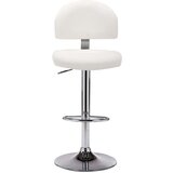 Furnova Barski stolček belo umetno usnje, (22055987) | Shoptok.si