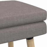  Klupa s dvostrukim slojem Sivosmeđa 110 x 40 x 47 cm Tkanina | Eponuda.com