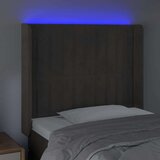  Posteljno vzglavje temno sivo 103x16x118/128 cm žamet, (20738491) | Shoptok.si