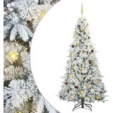  Umjetno božićno drvce s nogom s stalakom Bijelo 240 cm PE i PVC | shoptok.hr