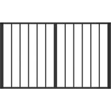  Vrata za pse 4 pcs Crna 100 x 60 cm Cinkani čelik | shoptok.hr
