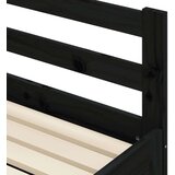 vidaXL Dnevni krevet na razvlačenje crni 90 x 200 cm masivna borovina | shoptok.hr