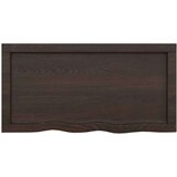 Stolna Mizna plošča temno siva 80x40x4 cm obdelana trdna hrastovina, (20818519) | Shoptok.si