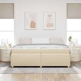  Konstrukcija postelje z vzmetnico krema 200 x 200 cm blago, (5000127499) | Shoptok.si