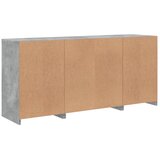  Komoda s LED svjetlima siva boja betona 142,5x37x67 cm Slike