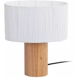 Leitmotiv Bela/naravna namizna svetilka s senčnikom iz papirnatega prepleta (višina 30,5 cm) Sheer Oval –