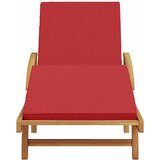  Ležaljka Crvena 200 x 67 x 84 cm Čvrsto drvo akacije | shoptok.hr