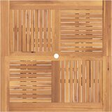  Sklopivi vrtni stol 110x110x75 cm od masivne tikovine | shoptok.hr