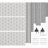  Zaslon za privatnost 100 x 50 x 180 cm Nehrđajući čelik Srebrna | shoptok.hr