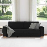 vidaXL Trosjed Kauč Crni 180 cm Tkanina | shoptok.hr