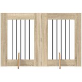  Vrata za pse s postoljem 2 pcs Hrast sonoma 60 x 80 cm | Eponuda.com