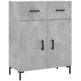 vidaXL Visoka komoda siva betona 69 5x34x180 cm od konstruiranog drva | shoptok.hr