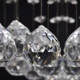 x Bijeli Stropni Luster sa Svjetlucavim Staklenim Perlama 8 G9 29 cm | shoptok.hr