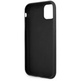 Guess GUHCN614GMGGR silikonski ovitek za iPhone 11 - črn z zlatim logom | Shoptok.si
