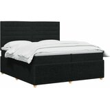  Boxspring krevet s madracem Crna 200 x 200 cm Tkanina - Crna 200 x 200 cm Dizajn linija | shoptok.hr