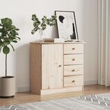 vidaXL Komoda ALTA 77x35x73 cm trdna borovina Cene