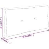  Jastuk za palete kraljevsko svijetloplavi 70x40x12cm od tkanine | shoptok.hr