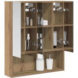  Kopalniška ogledalna omara s polico Oreh 60 x 14.5 x 70 cm, (5000232878) | Shoptok.si