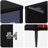  Noćni ormar ESSEN 2 kom. Crni hrast 36 x 33 x 51 cm - Uzorak suncokreta 2 | shoptok.hr